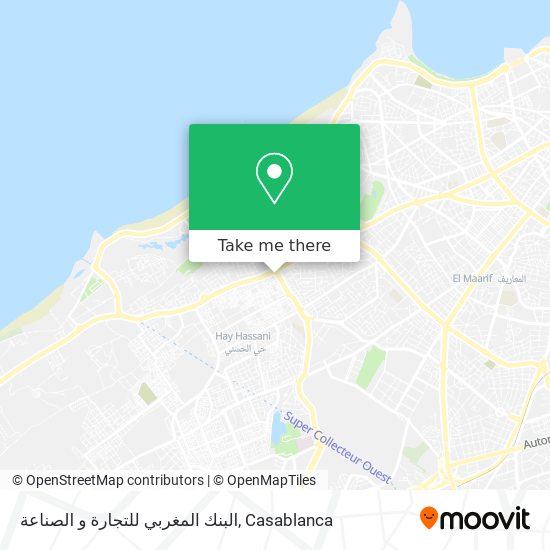 البنك المغربي للتجارة و الصناعة map