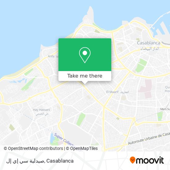 صيدلية سي إي إل map