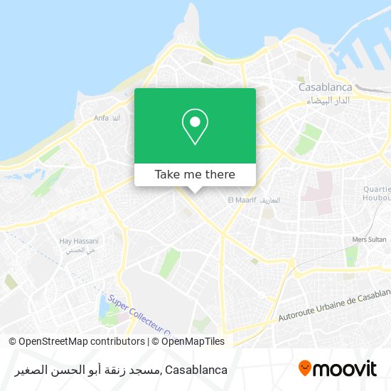 مسجد زنقة أبو الحسن الصغير map