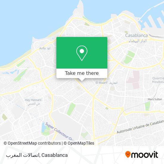اتصالات المغرب map