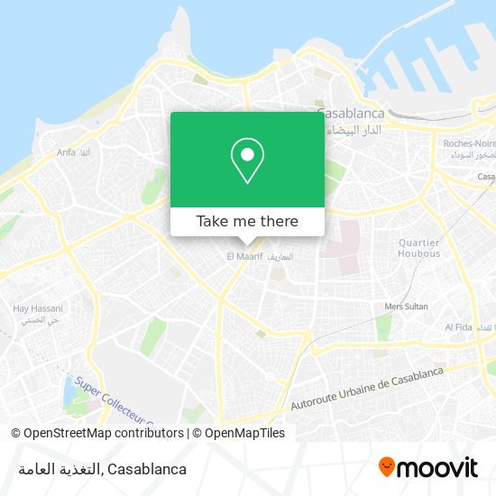 التغذية العامة map