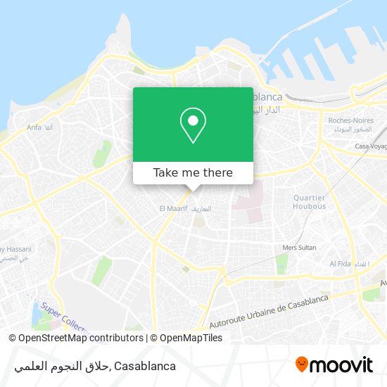 حلاق النجوم العلمي map