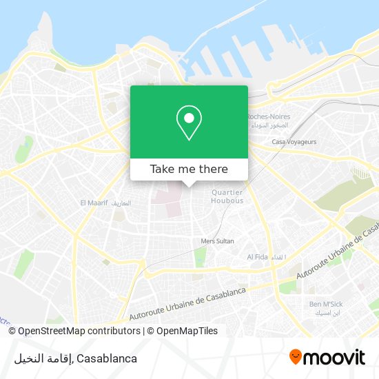 إقامة النخيل map