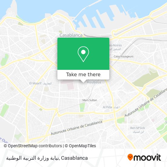 نيابة وزارة التربية الوطنية map