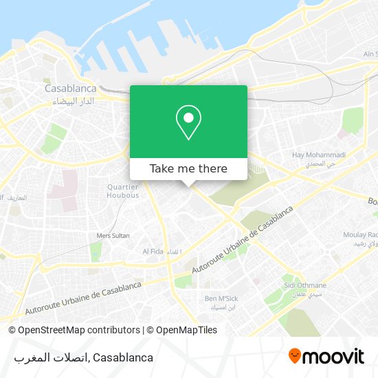 اتصلات المغرب map