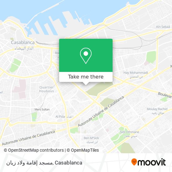 مسجد إقامة ولاد زيان map