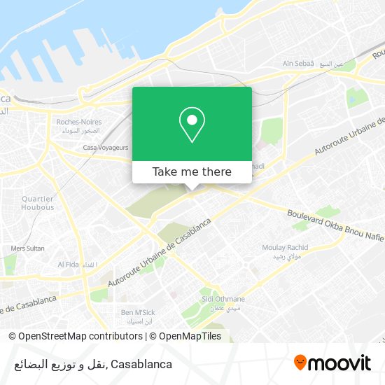 نقل و توزيع البضائع map