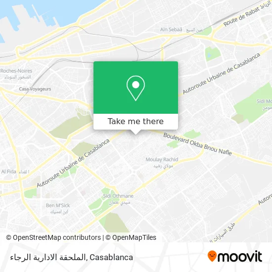 الملحقة الادارية الرجاء map