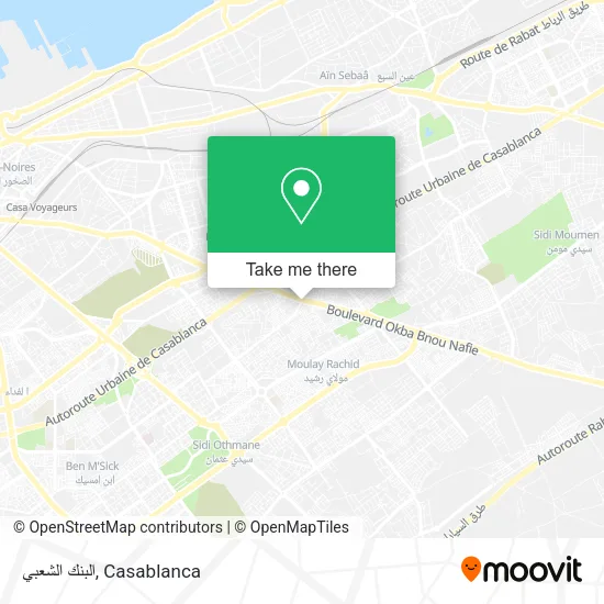 البنك الشعبي map