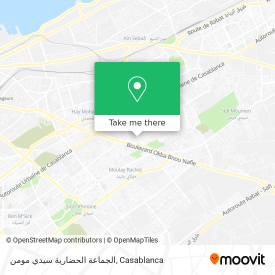 الجماعة الحضارية سيدي مومن map
