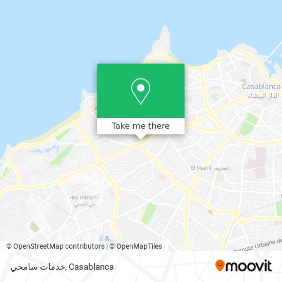 خدمات سامحي map