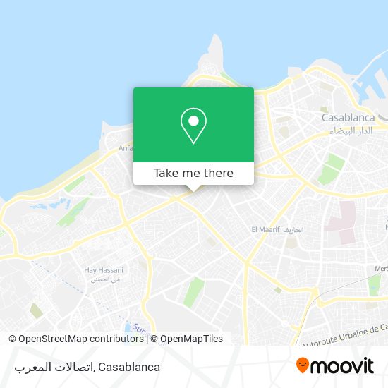 اتصالات المغرب map