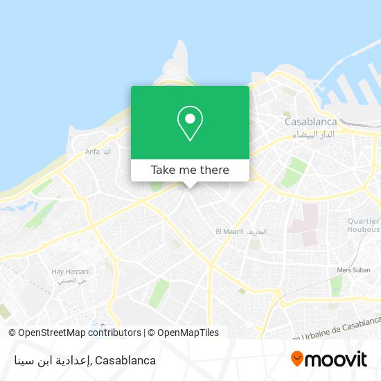 إعدادية ابن سينا map