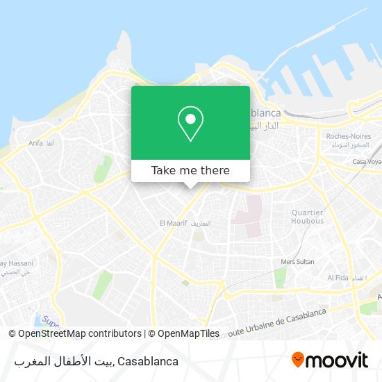 بيت الأطفال المغرب map