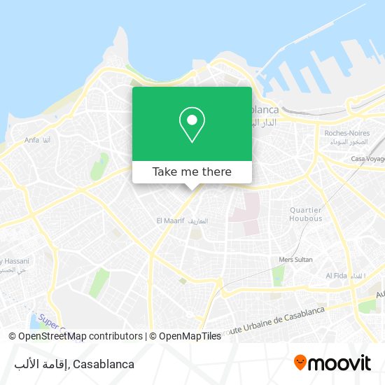 إقامة الألب map