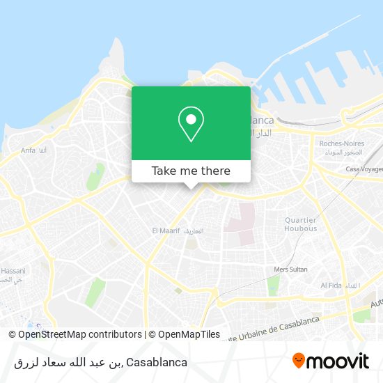 بن عبد الله سعاد لزرق map
