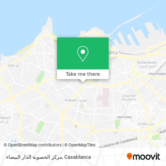 مركز الخصوبة الدار البيضاء map