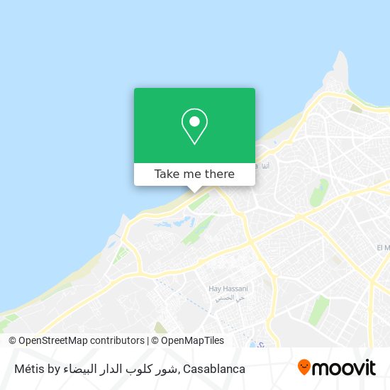 Métis by شور كلوب الدار البيضاء map