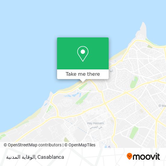 الوقاية المدنية map