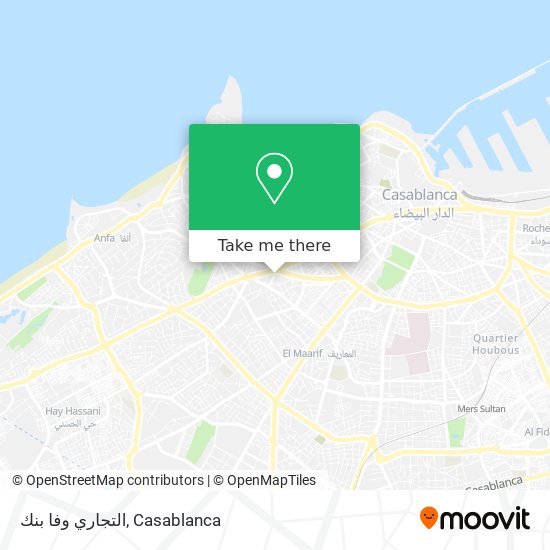 التجاري وفا بنك map