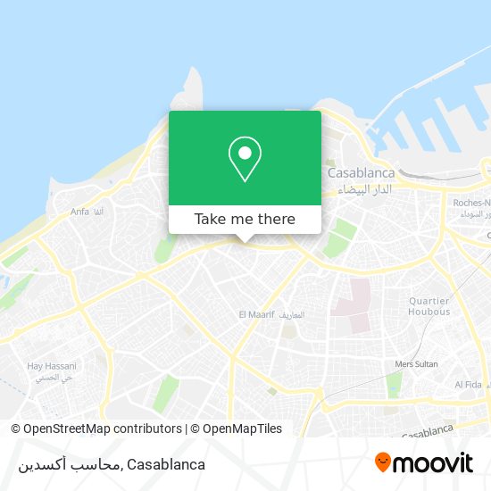 محاسب أكسدين map