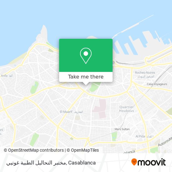 مختبر التحاليل الطبية غوتيي map