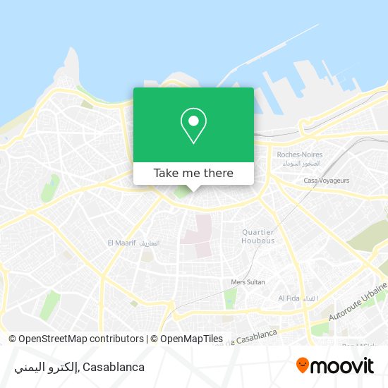 إلكترو اليمني map