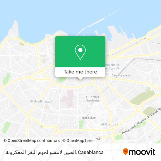 الصين لانتشو لحوم البقر المعكرونة map