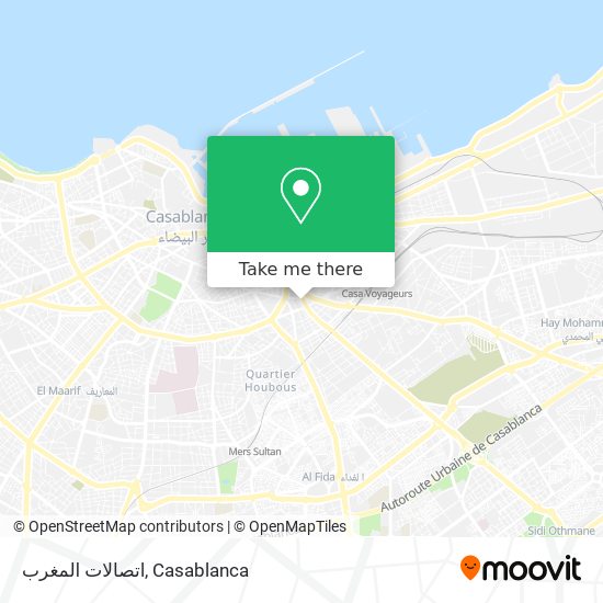 اتصالات المغرب map