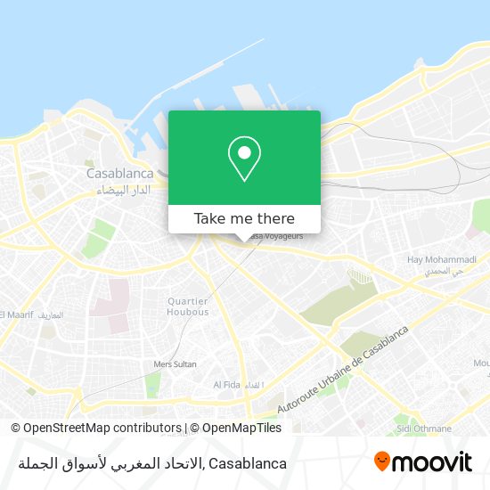 الاتحاد المغربي لأسواق الجملة map