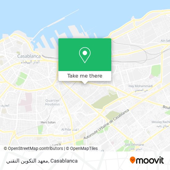 معهد التكوين التقني map