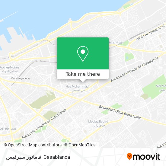 فامانور سيرفيس map