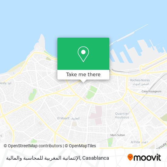 الإئتمانية المغربية للمحاسبة والمالية map