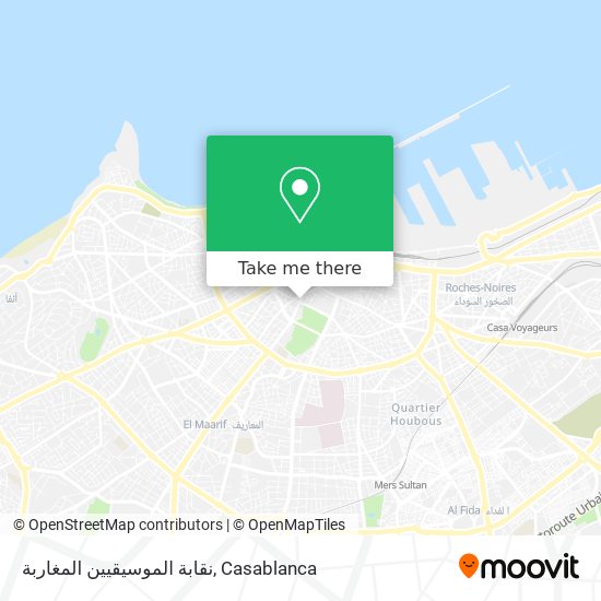 نقابة الموسيقيين المغاربة map