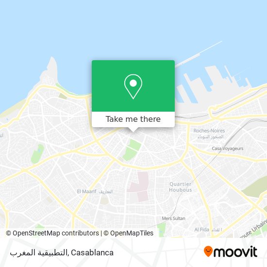 التطبيقية المغرب map