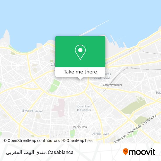 فندق البيت المغربي map