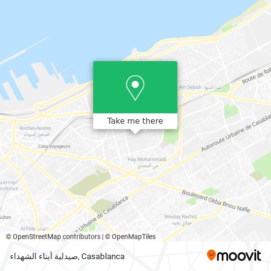 صيدلية أبناء الشهداء map