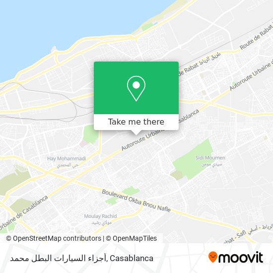 أجزاء السيارات البطل محمد map