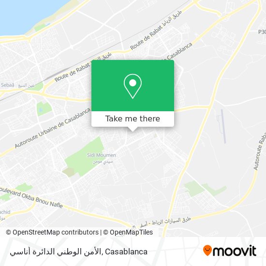 الأمن الوطني الدائرة أناسي map