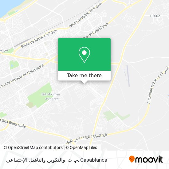 م. ت. والتكوين والتأهيل الإجتماعي map