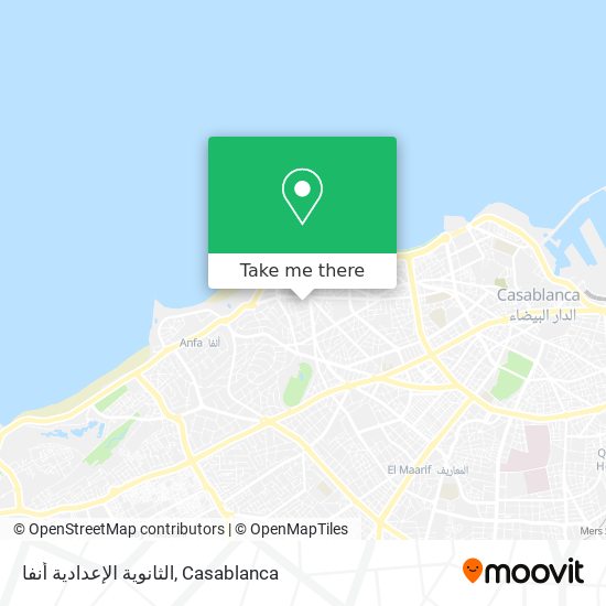 الثانوية الإعدادية أنفا map