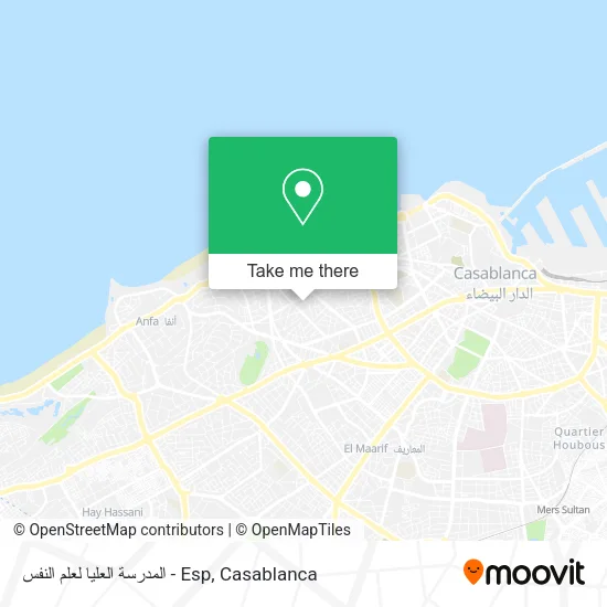 المدرسة العليا لعلم النفس - Esp map