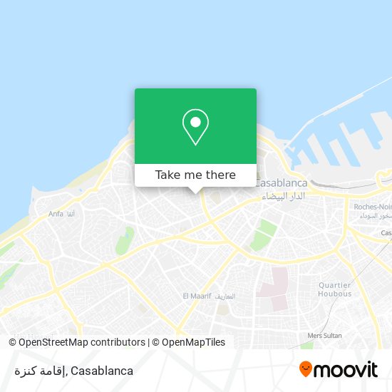 إقامة كنزة map