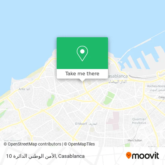 الأمن الوطني الدائرة 10 map