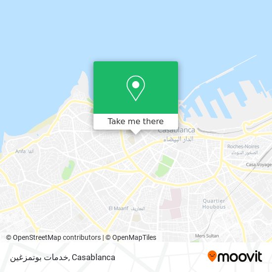 خدمات بوتمزغين map