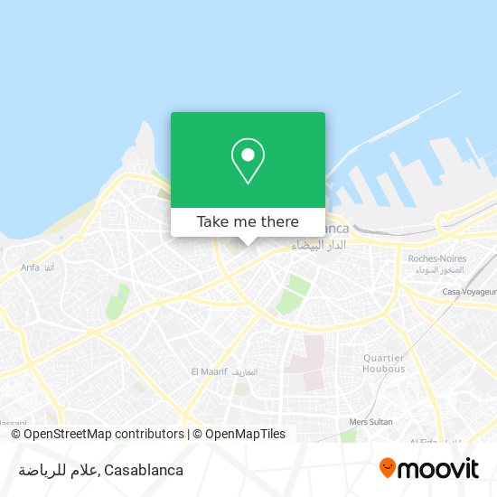 علام للرياضة map