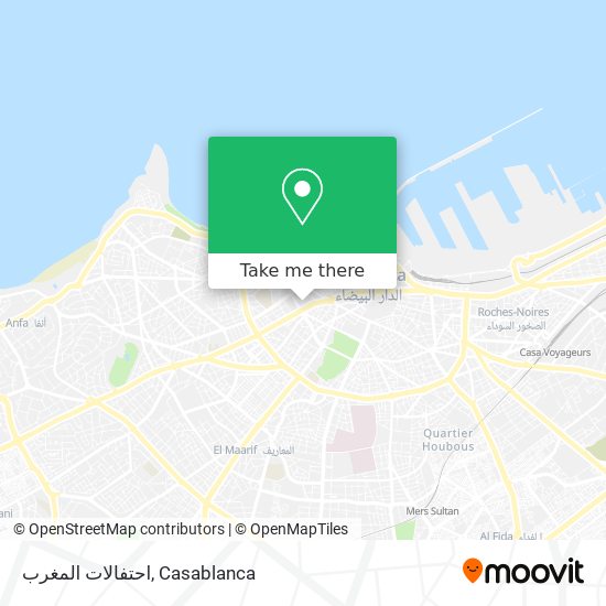 احتفالات المغرب map