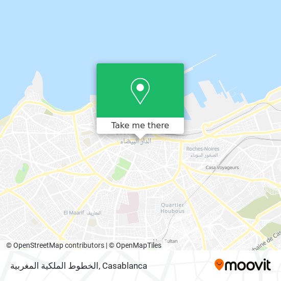 الخطوط الملكية المغربية map