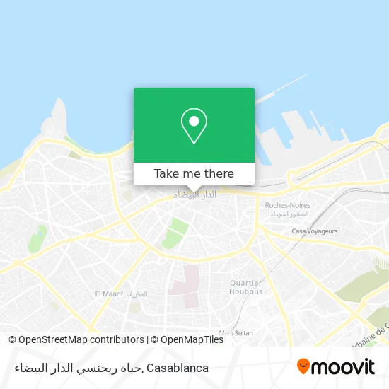 حياة ريجنسي الدار البيضاء map
