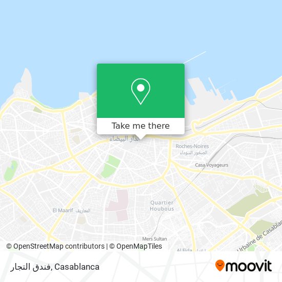 فندق التجار map